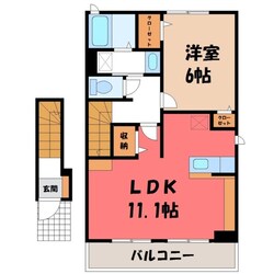 ヴァルム・レーベン緑町 Aの物件間取画像